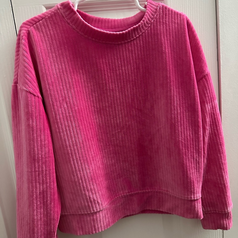 Wonder Nation Vibrant Pink Crew Neck Sweater